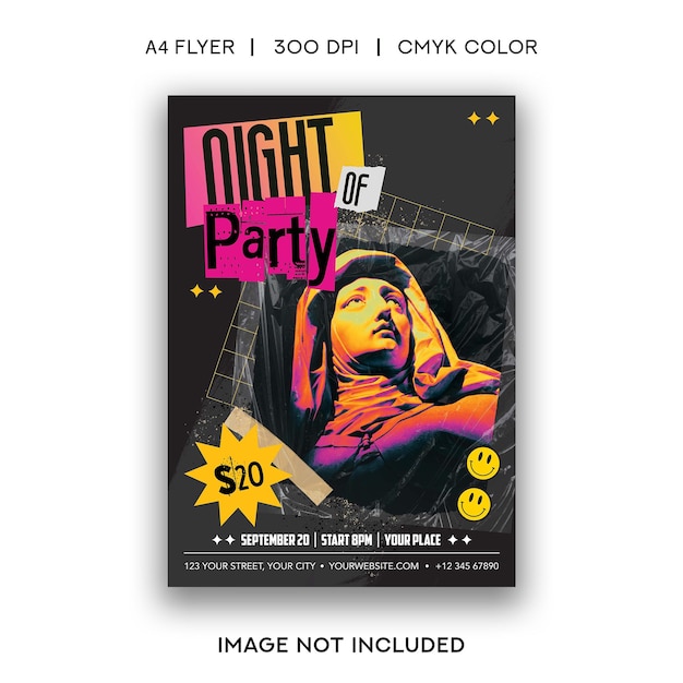 Nachtparty-flyer