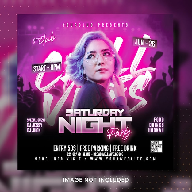 Nachtpartyflyer