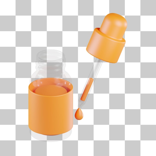 Nachtserum-Hautpflege-3D-Symbol