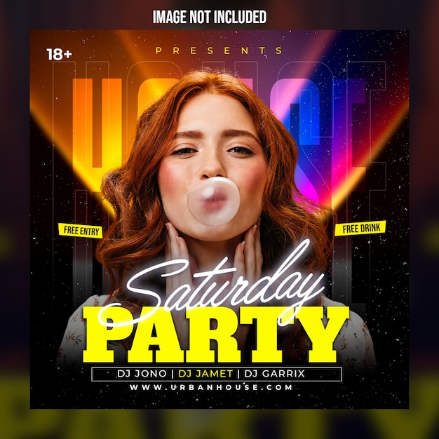 Nachttanz-Party-Musik-Nacht-Poster-Vorlage