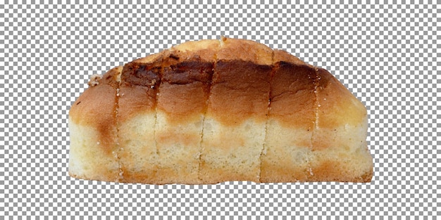 PSD naco de pedaços de pão de ló isolados em fundo transparente