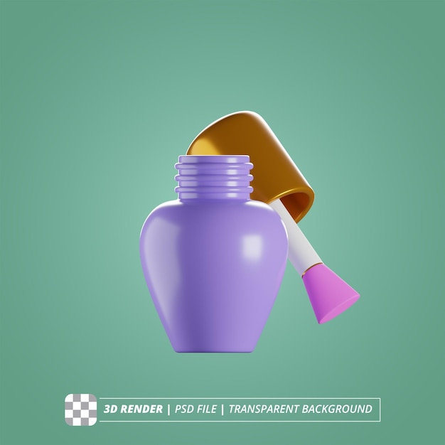 NAGELLACK 3D RENDER ISOLIERTE BILDER