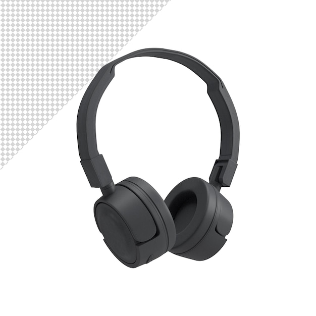 Nahaufnahme auf Kopfhörer isoliert 3D-Premium-PSD