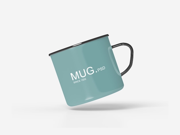 Nahaufnahme auf mug mockups isolated