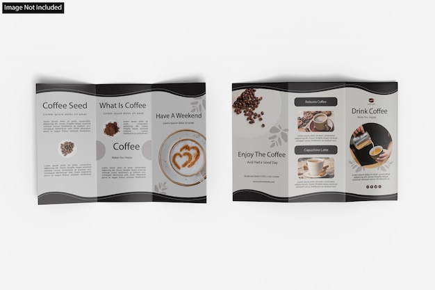 Nahaufnahme auf Varif Purpose Trifold Brochure