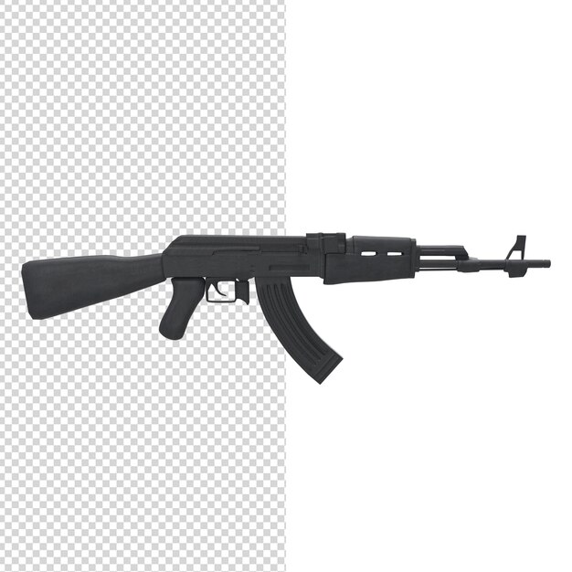 Nahaufnahme auf Waffe isoliert