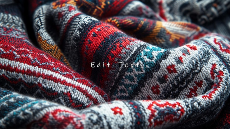PSD nahaufnahme der farbenfrohen stricktextur