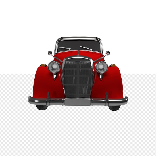 Nahaufnahme des isolierten Autos