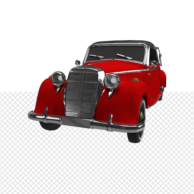 Nahaufnahme des isolierten Autos