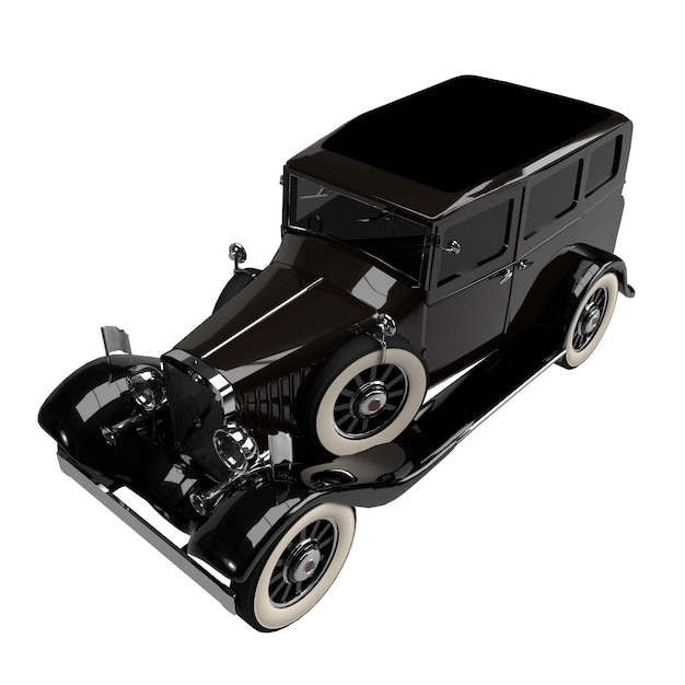 Nahaufnahme des isolierten Autos