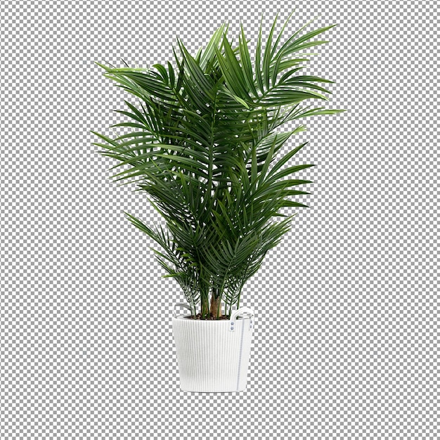 Nahaufnahme einer Blume in einer Vase 3D-Rendering