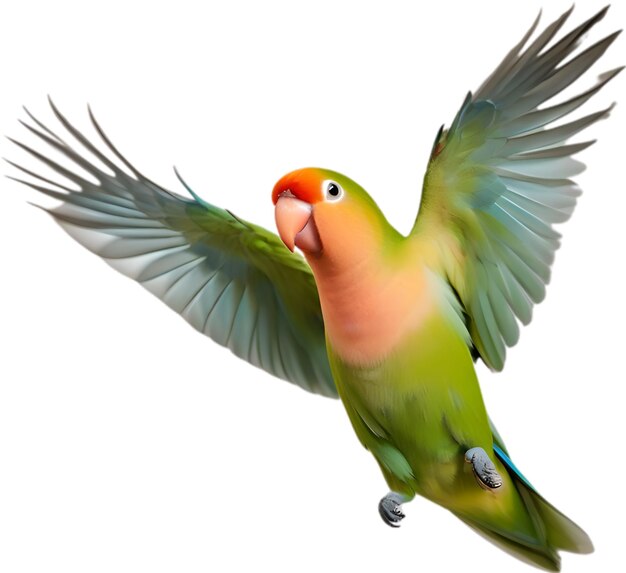 PSD nahaufnahme eines peachfaced lovebird.