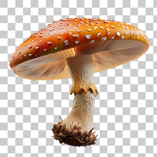 Nahaufnahme eines Pilzes auf weißem Hintergrund