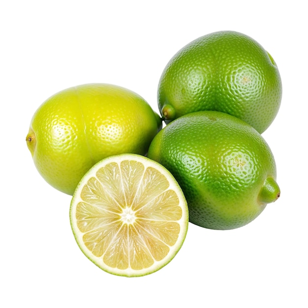 Nahaufnahme von frischen, geschnittenen und saftigen Limetten