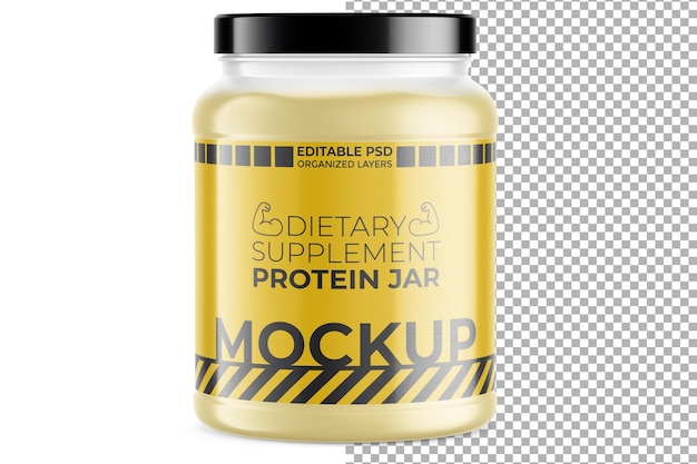 PSD nahrungsergänzungsmittel protein jar mockup