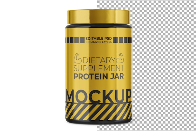 Nahrungsergänzungsmittel Protein Jar Mockup