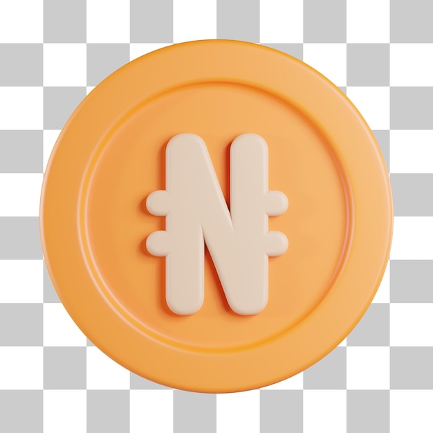 Naira 3D-Symbol