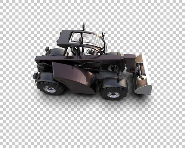 Nakladač izolovaný na pozadí, 3D renderování ilustrace