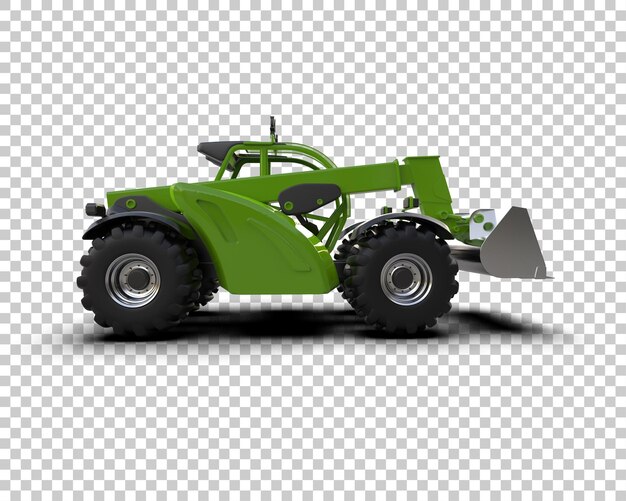 Nakladač izolovaný na pozadí, 3D renderování ilustrace