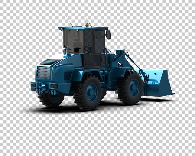 Nakladač izolovaný na pozadí, 3D renderování ilustrace