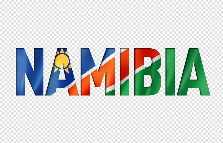 PSD namibian flag text font