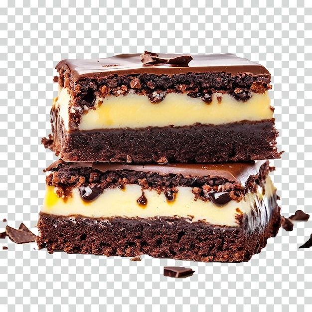 Nanaimo-bar auf durchsichtigem hintergrund