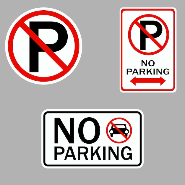 Não há sinal de estacionamento