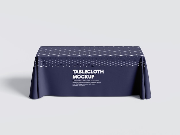une nappe de table de couleur bleue
