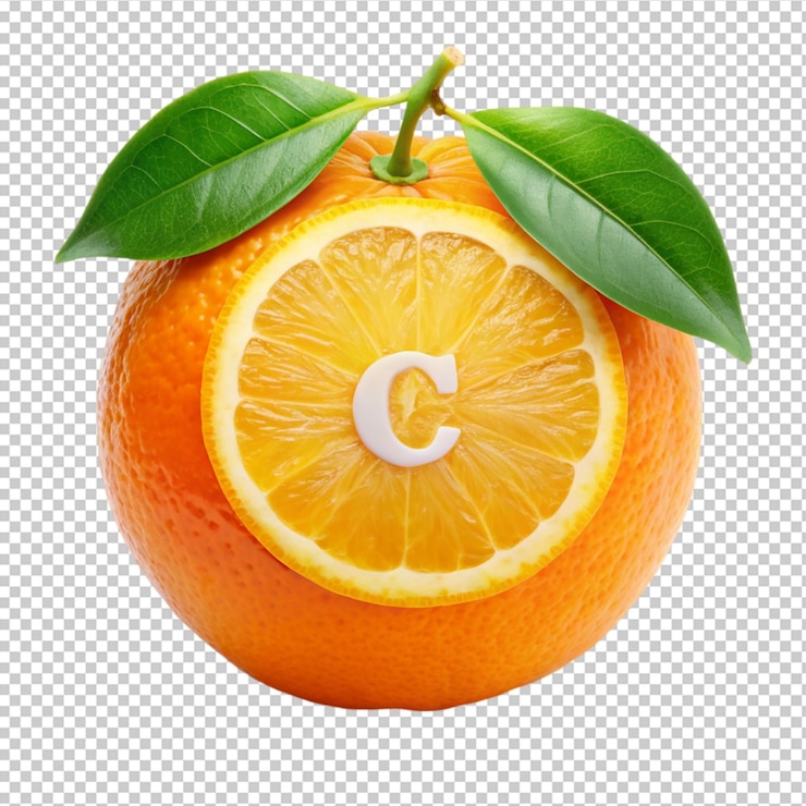 PSD naranja sobre fondo transparente