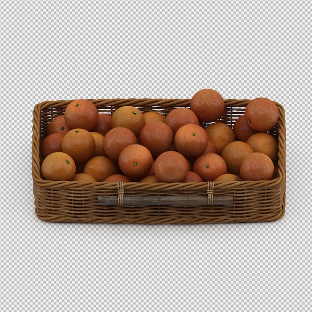 naranjas render 3D