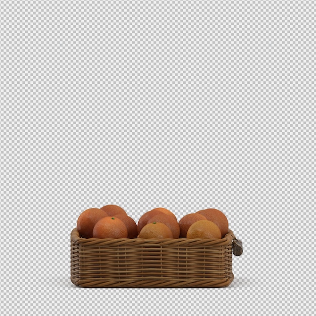 naranjas render 3D