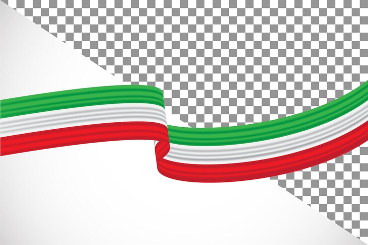 PSD nastro 3d della bandiera iraniana46