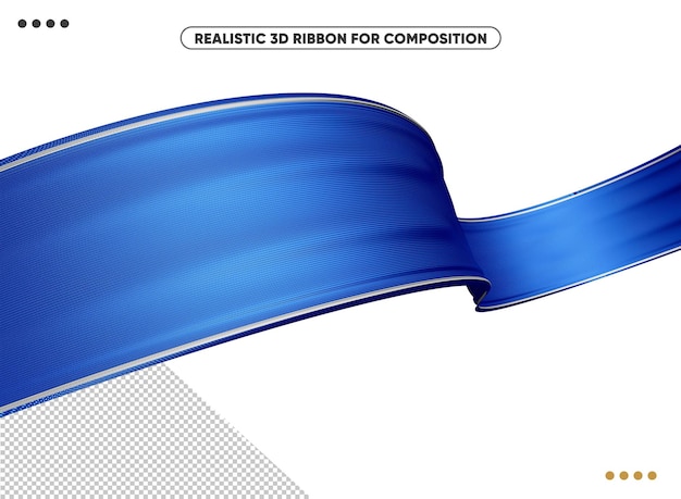 Nastro 3d strutturato realistico blu per il trucco