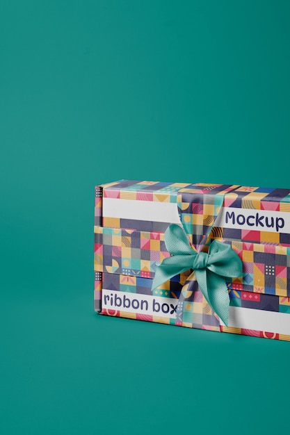 Nastro e scatola mockup design