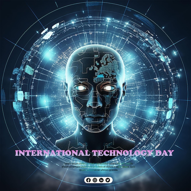 PSD national technology day technology day concept