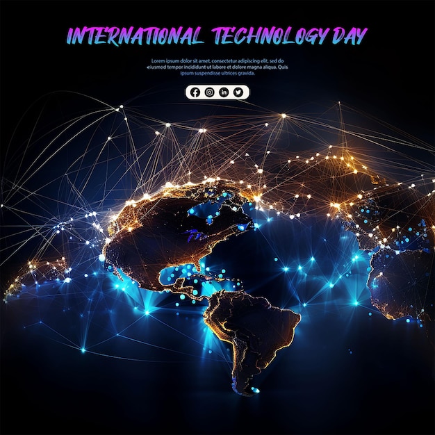 PSD national technology day technology day concept