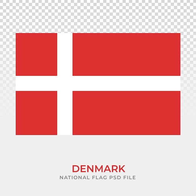 PSD nationalflagge dänemarks psd-datei