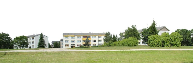 PSD natürliche baum- und parklandschaften mit offenen wiesen und landschaftsansichten