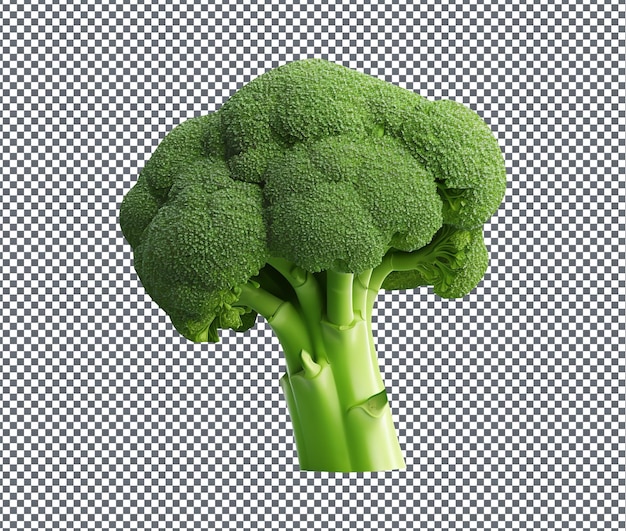 Natürliches und frisches Broccolini-Baby isoliert auf transparentem Hintergrund