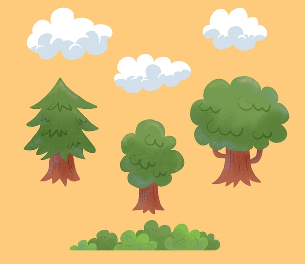 Natura Alberi e nuvole