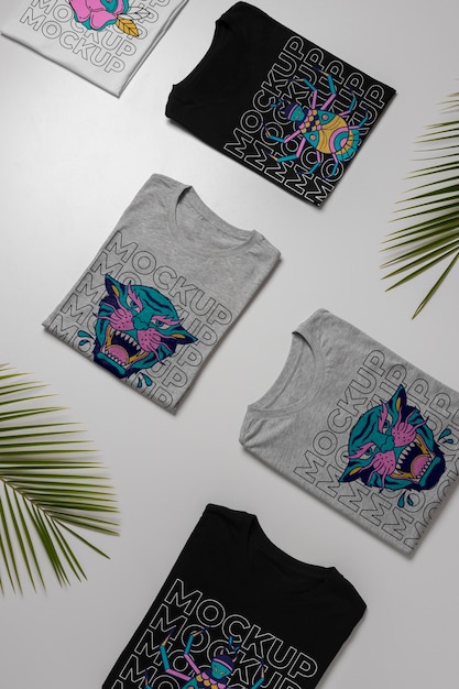Natura morta di mockup di camicia bianca