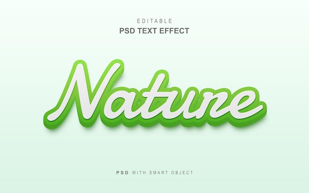 Nature 3d-texteffekt