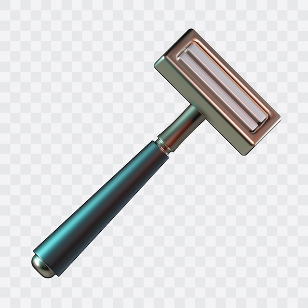 navaja de afeitar, 3d, icono