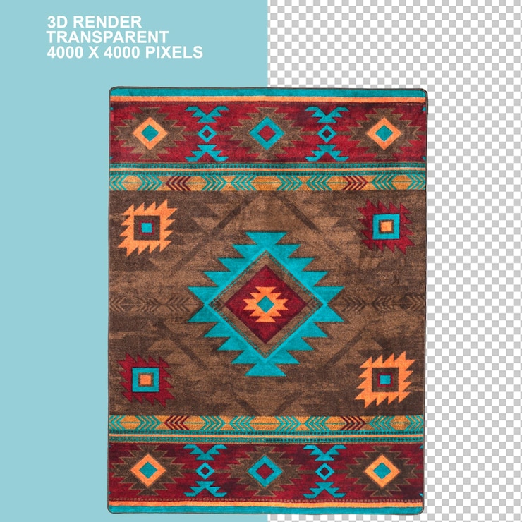 PSD navajo nation carpet rug hooking blanket carpet furniture textile