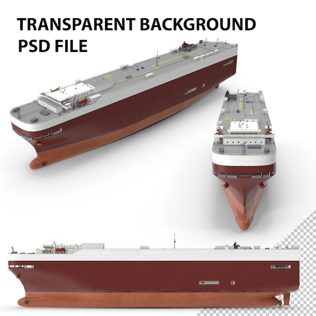 PSD nave de carga de carga de png