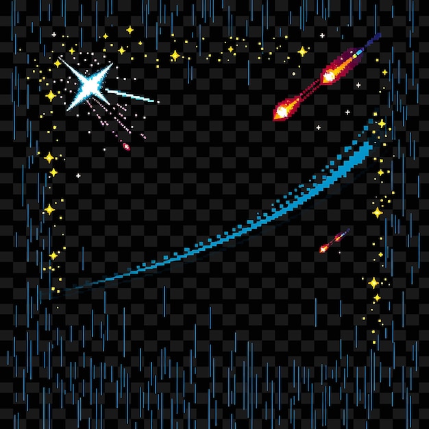 una nave espacial con estrellas y una nave espacial en la pantalla