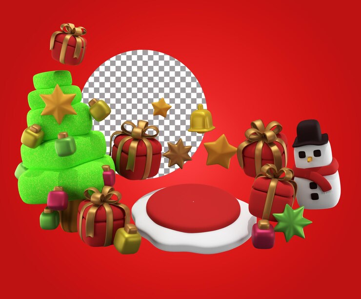 Navidad con Podium 2022 3D Rendering