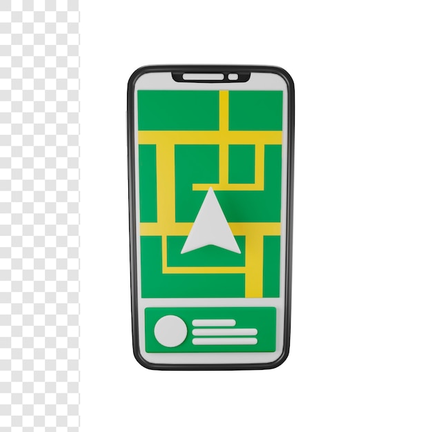 PSD navigation par téléphone 3d