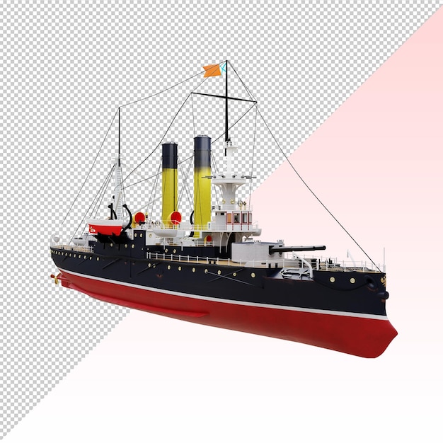 Navio de defesa costeira isolado