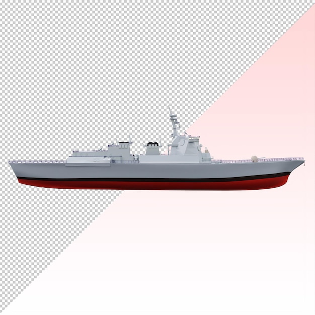 navio de guerra isolado